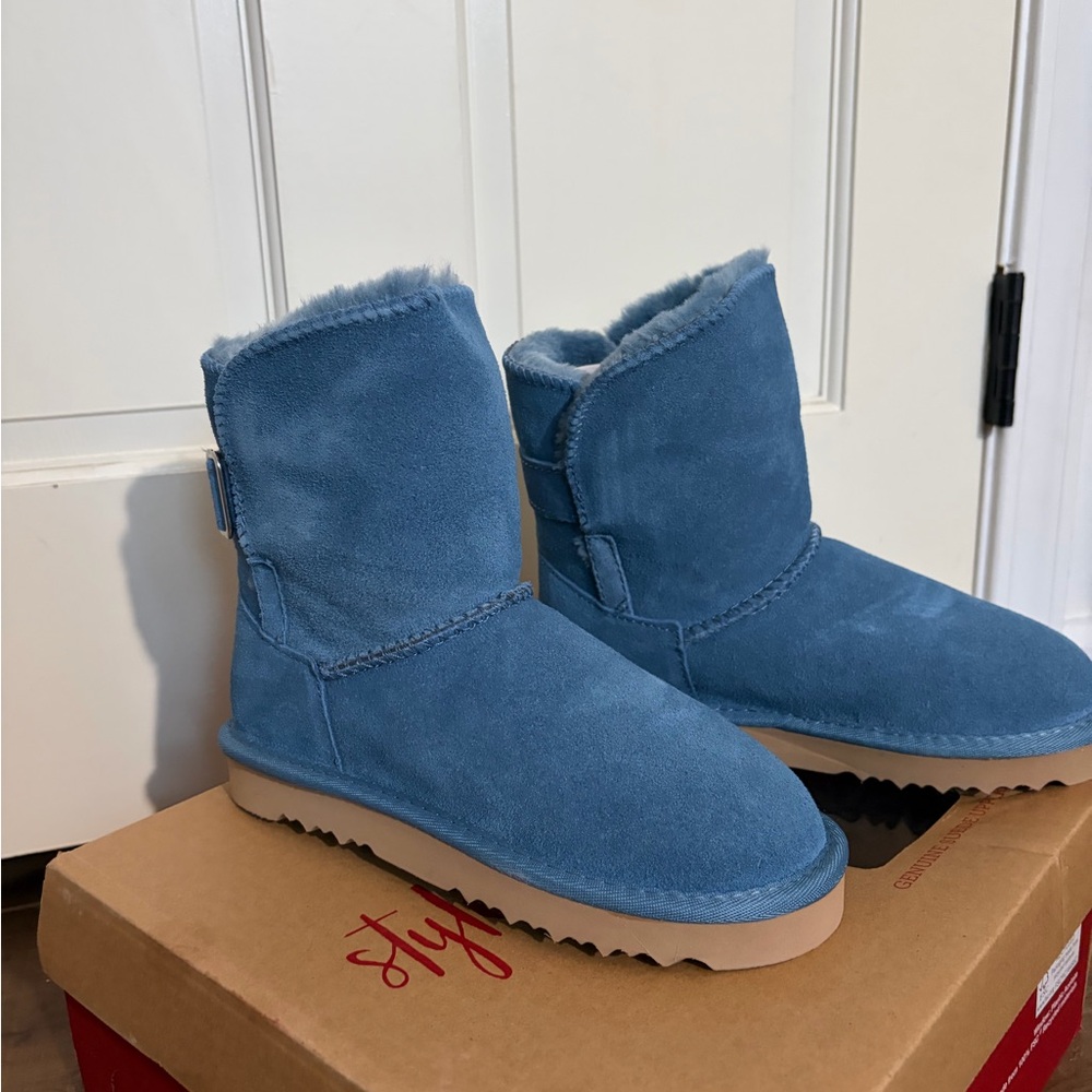 Style & Co. Blue Ankle Boots
